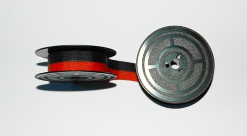 Bobina nastro nero - nastro, nero/rosso