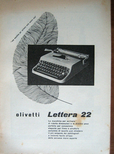 Pubblicita olivetti lettera - olivetti,
